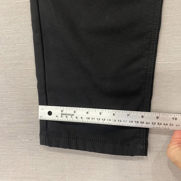 CAT Caterpillar Work Pants Mens 34 x 30 Black Canvas Fleece Lined Insulated - Picture 9 of 12